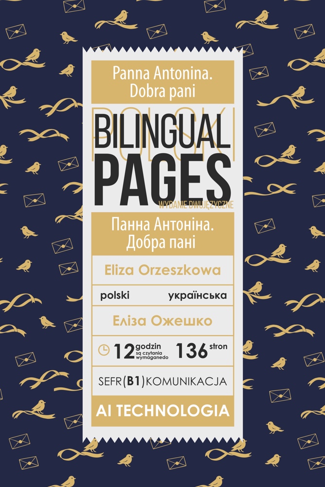 Panna Antonina. Dobra pani — bilingual edition cover