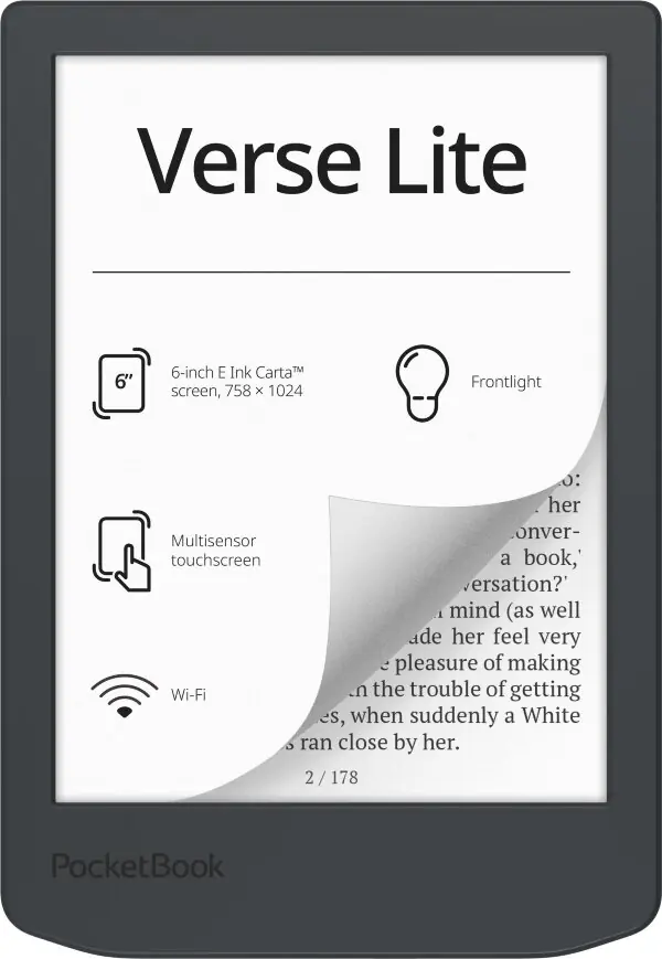 Електронна книжка PocketBook  Verse  Lite (PB619), Midnight Grey