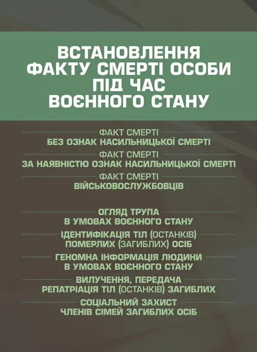 Встановлення факту смерті особи під час воєнного стану