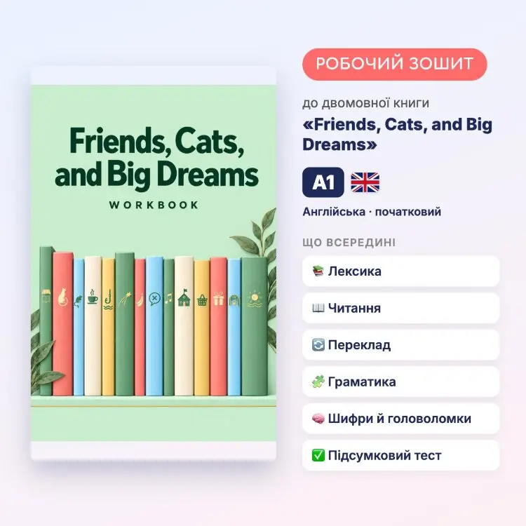 Workbook. Friends, Cats, and Big Dreams (A1)