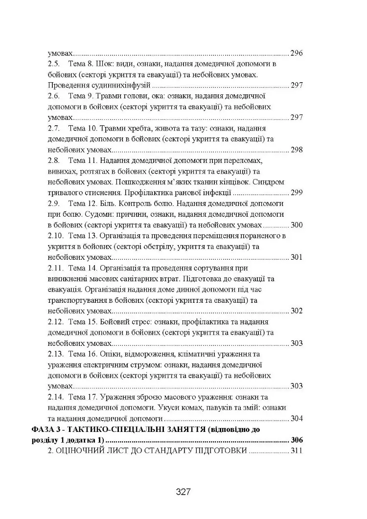 Фахова підготовка санітарного інструктора роти (батареї). Стандарт підготовки