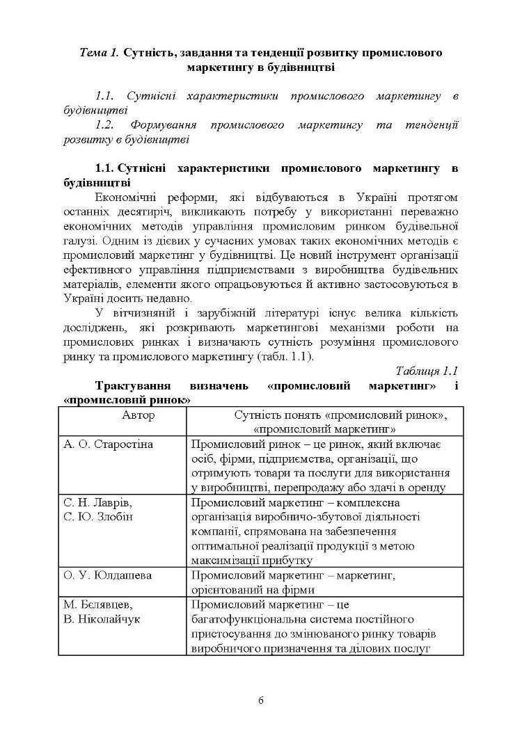 Промисловий маркетинг у будівництві