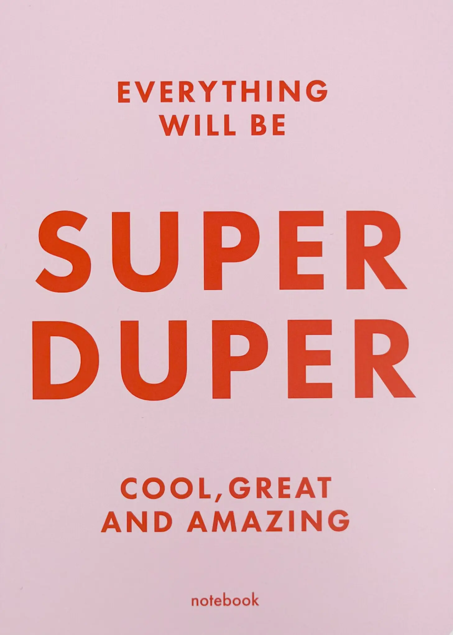 Блокнот "Super duper" рожевий