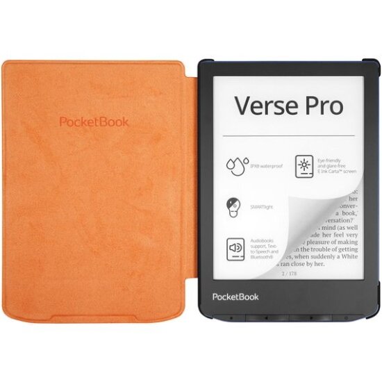 Обкладинка PocketBook 6", Verse(PB619/629/634), Shell cover, оранжева