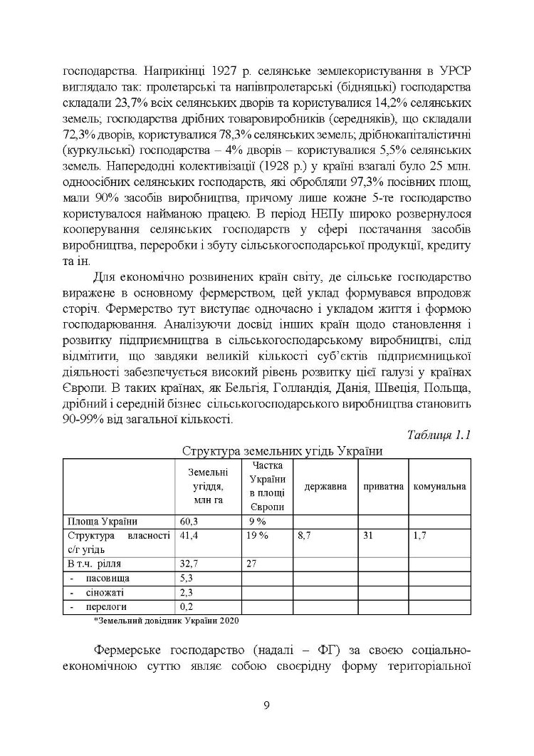 Фермерство та агротуризм: організація, облік і оподаткування