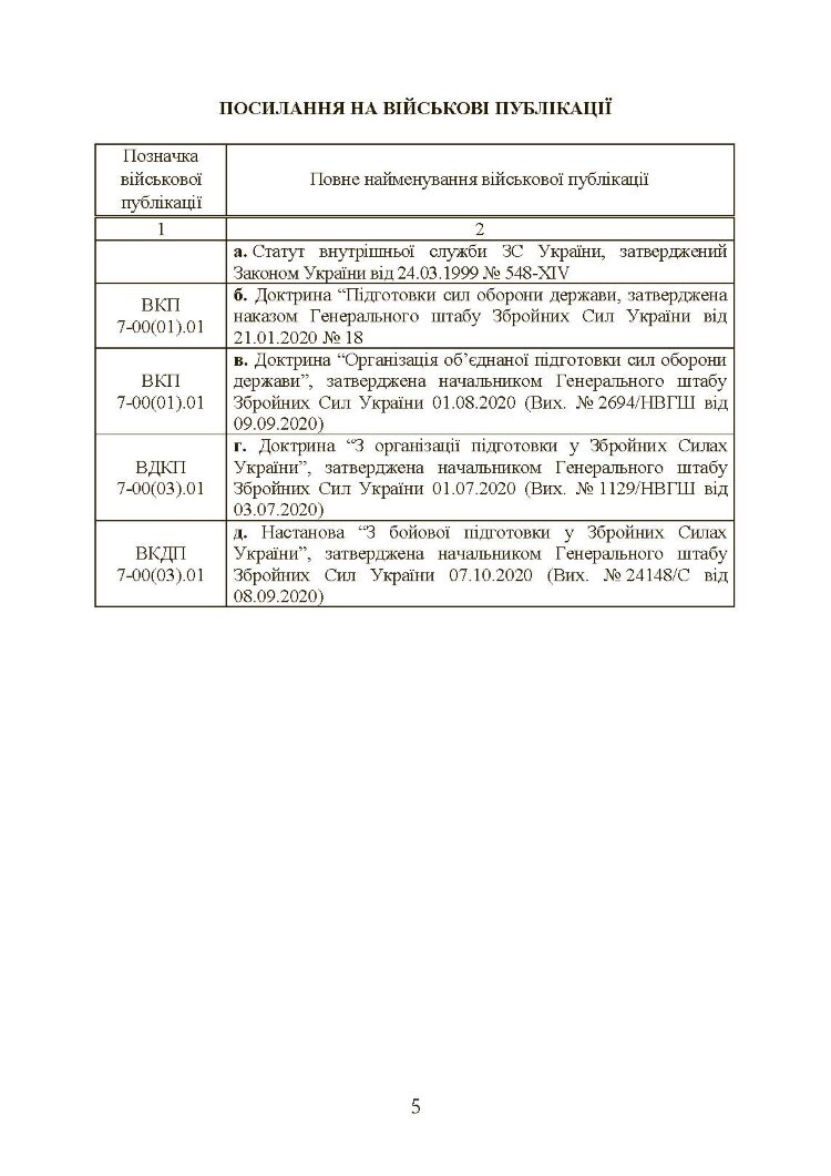 Інструкція з фізичної підготовки в системі Міністерства оборони України