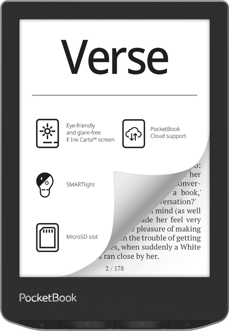 Електронна книжка PocketBook  Verse (PB629) Mist Grey