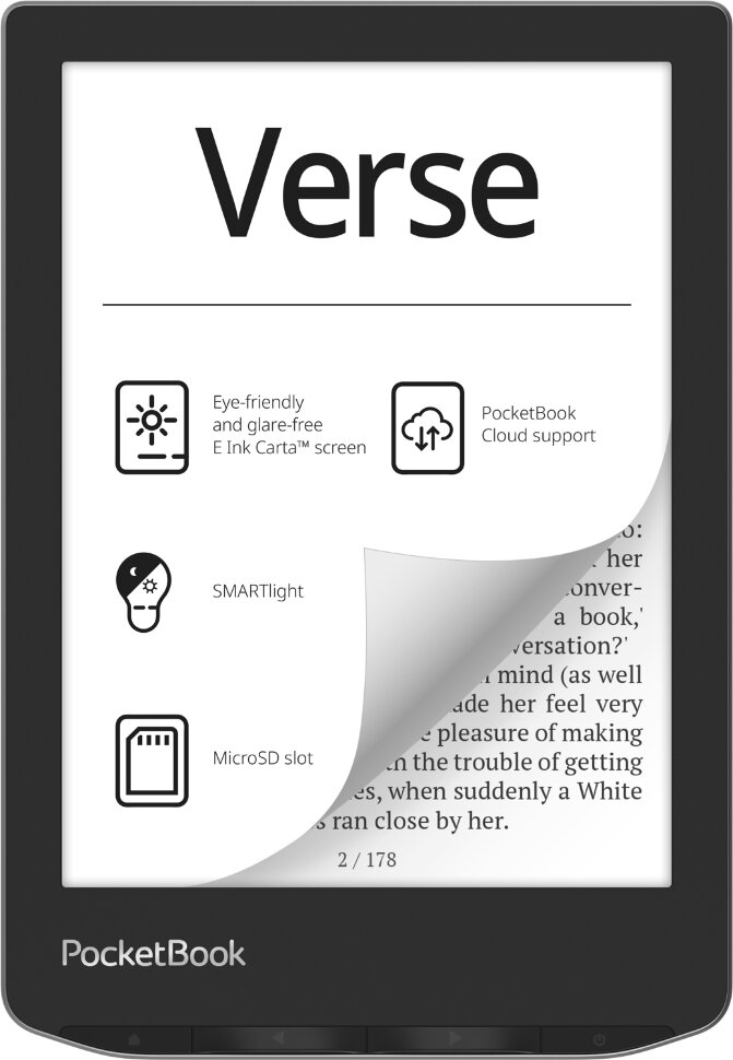 Електронна книжка PocketBook  Verse (PB629) Mist Grey