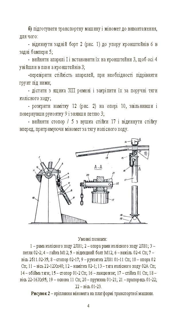 Підготувати гармату (міномет) до стрільби та маршу (навідник гармати (міномету)). . 