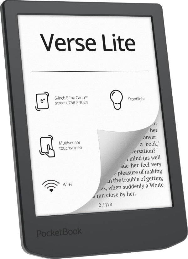 Електронна книжка PocketBook  Verse  Lite (PB619), Midnight Grey