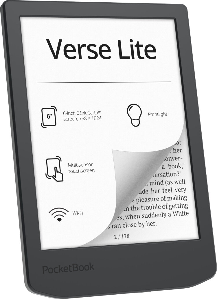 Електронна книжка PocketBook  Verse  Lite (PB619), Midnight Grey
