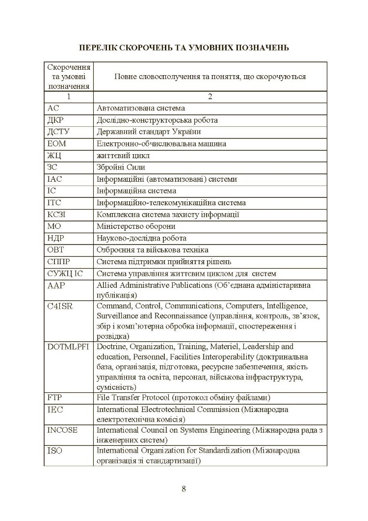 Інформаційні та автоматизовані системи управління. Настанова