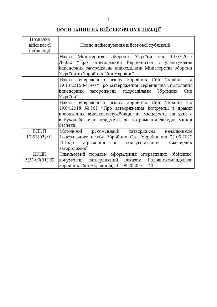 Порядок оформлення та ведення документів про інженерні загородження