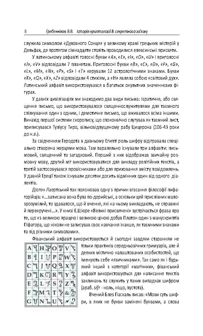 Історія криптології та секретного зв’язку. Автор — упорядник Гребенніков В. В.. 