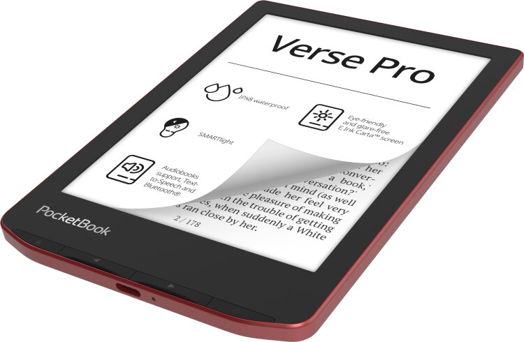 Електронна книжка PocketBook  Verse Pro (PB634) Passion Red