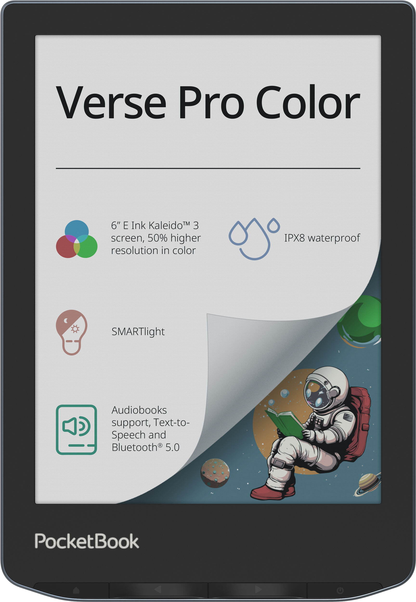 Електронна книжка PocketBook  Verse Pro Color (PB634K3) Stormy Sea