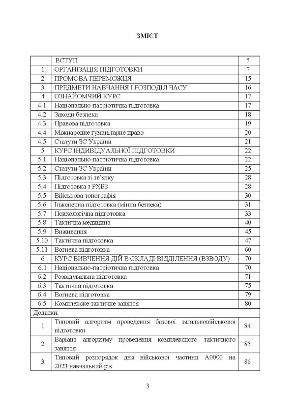 Програма базової загальновійськової підготовки (для підготовки мобілізаційних ресурсів)