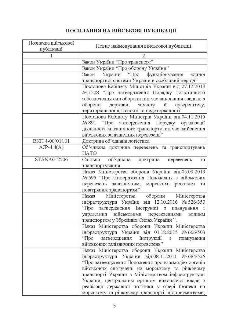 Управління (комендатура) військових сполучень. Настанова