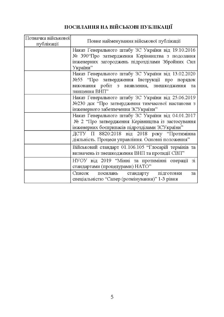 Подолання (маркування) інженерних загороджень. Настанова