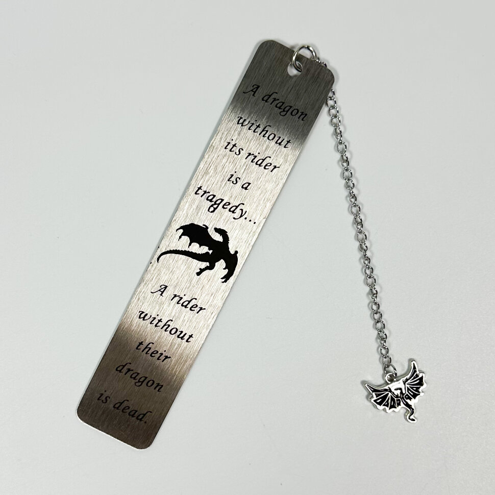 Закладка металева Дракон