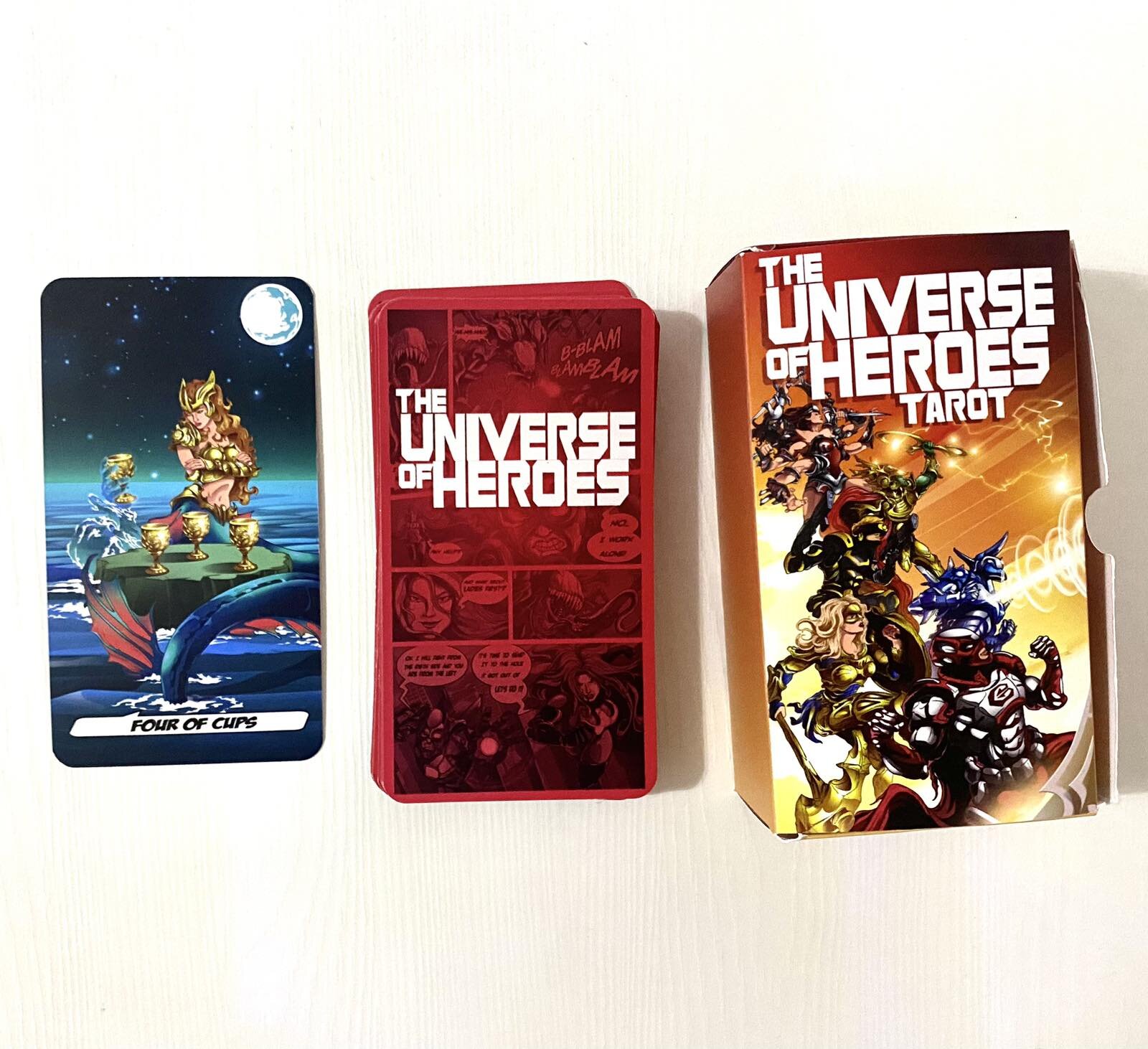 Карти ТАРО «THE UNIVERSE OF HEROES». Автор — Федосик Вілена. 