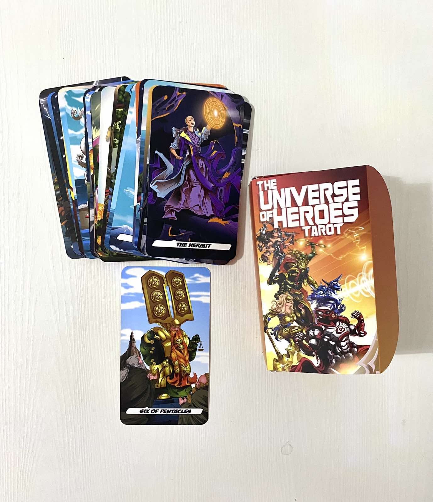 Карти ТАРО «THE UNIVERSE OF HEROES». Автор — Федосик Вілена. 