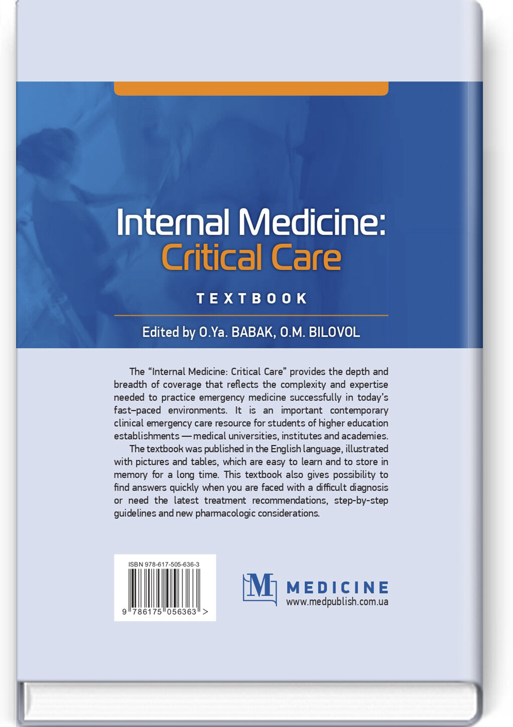Internal Medicine: Critical Care: textbook