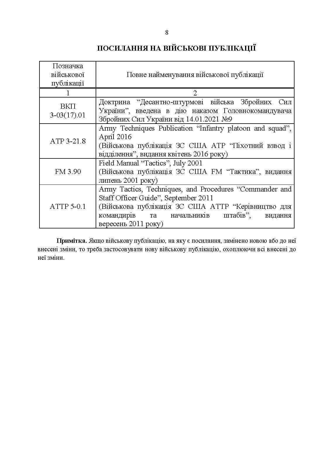 Тимчасовий бойовий статут Десантно-штурмових військ Збройних Сил України, частина ІV (Взвод, відділення). . 
