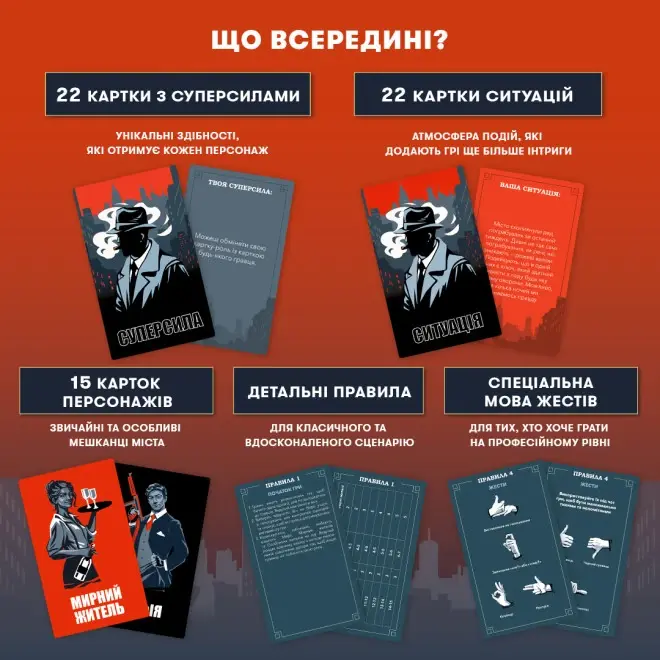 Гра для компанії "Мафія"