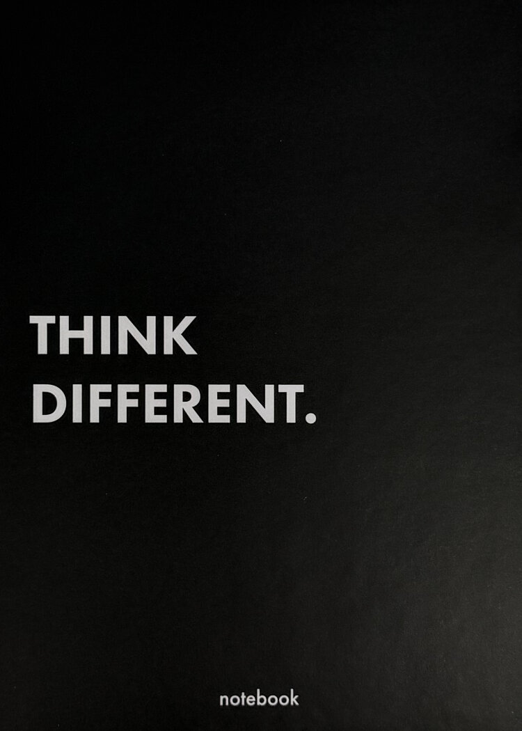 Блокнот "Think Different" чорний