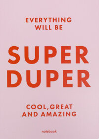 Блокнот "Super duper" рожевий