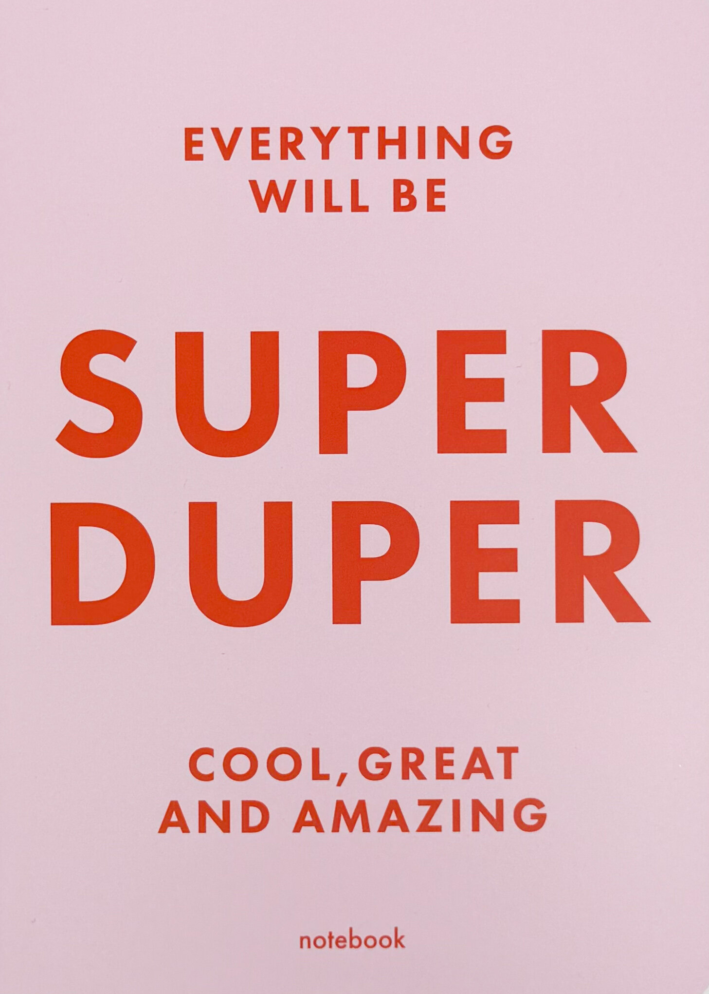 Блокнот "Super duper" рожевий