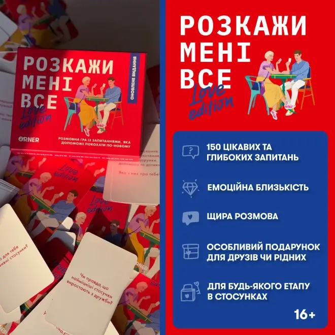 Розмовна гра "Розкажи мені все! Love edition"