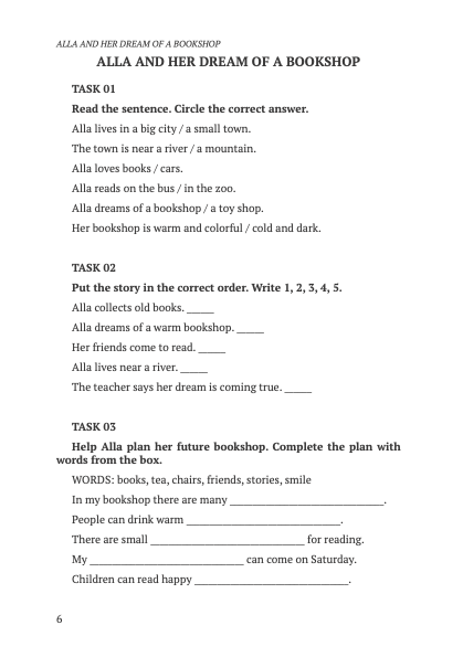 Workbook. Friends, Cats, and Big Dreams (A1) 