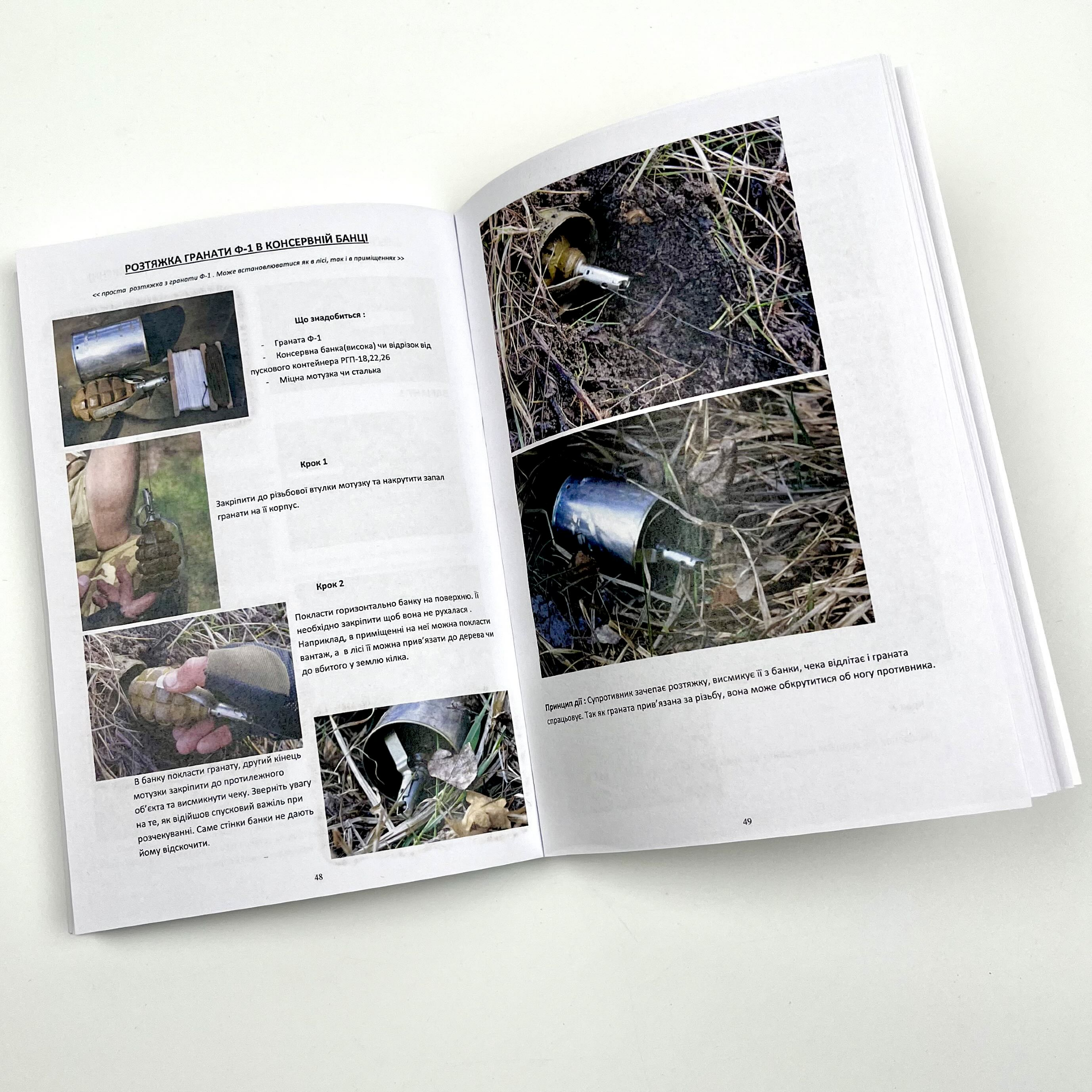 Використання ручних гранат для мінування