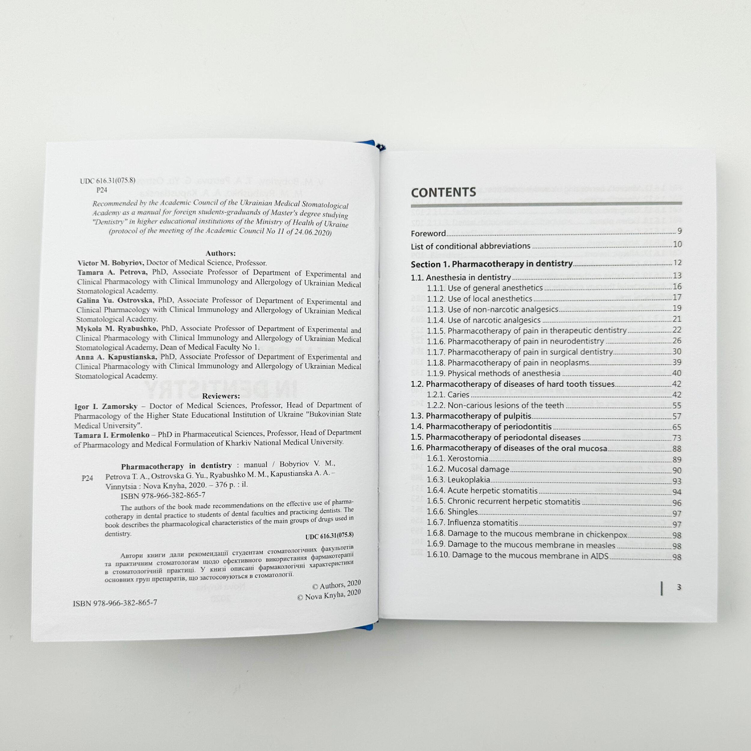 Pharmacoterapy in dentistry