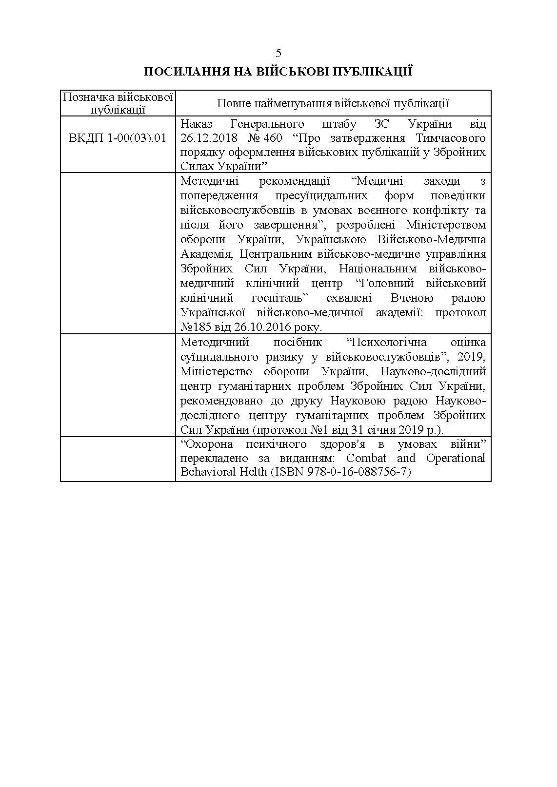 Дії групи спостереження за суїцидальною поведінкою військовослужбовців. . 