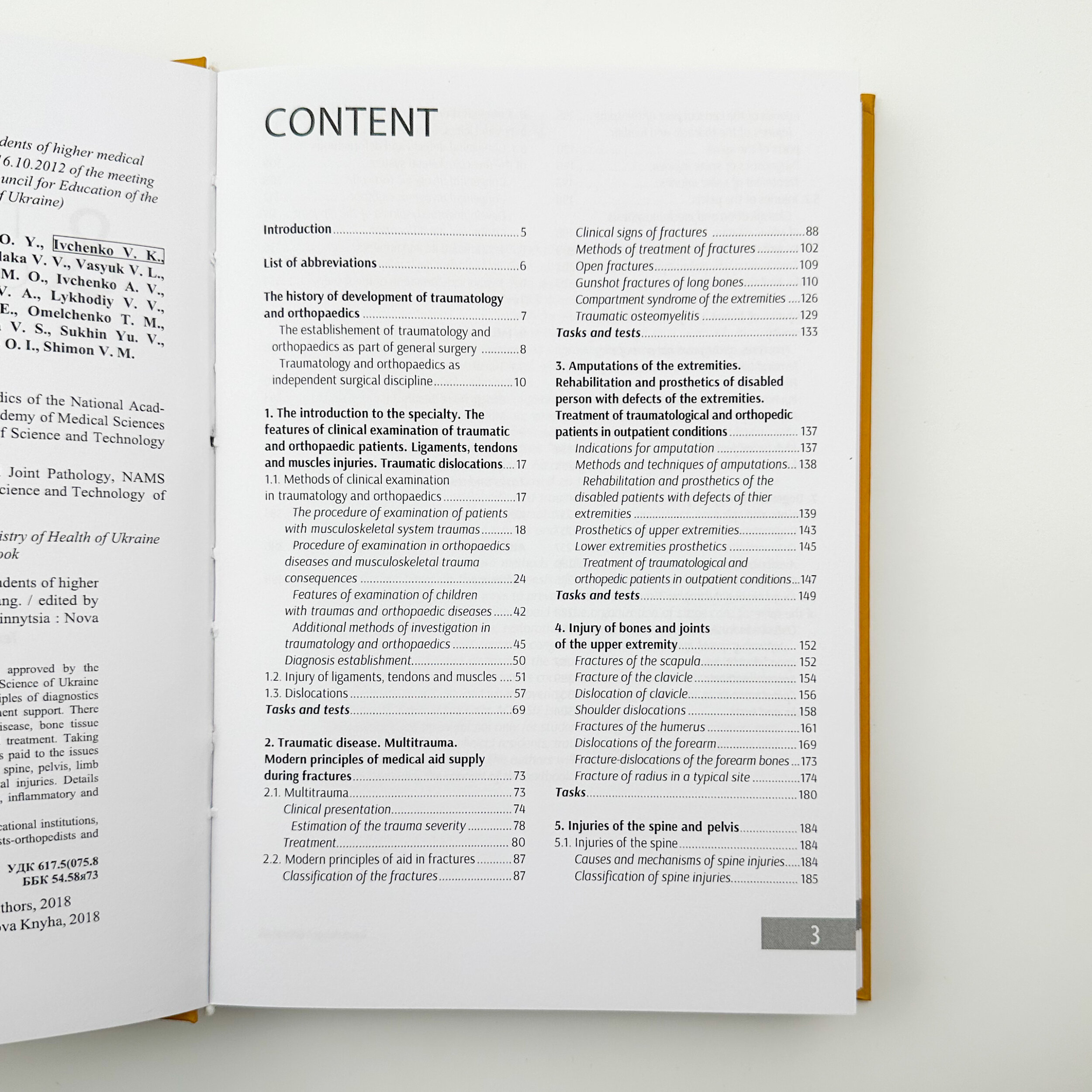 Traumatology and Orthopedics 