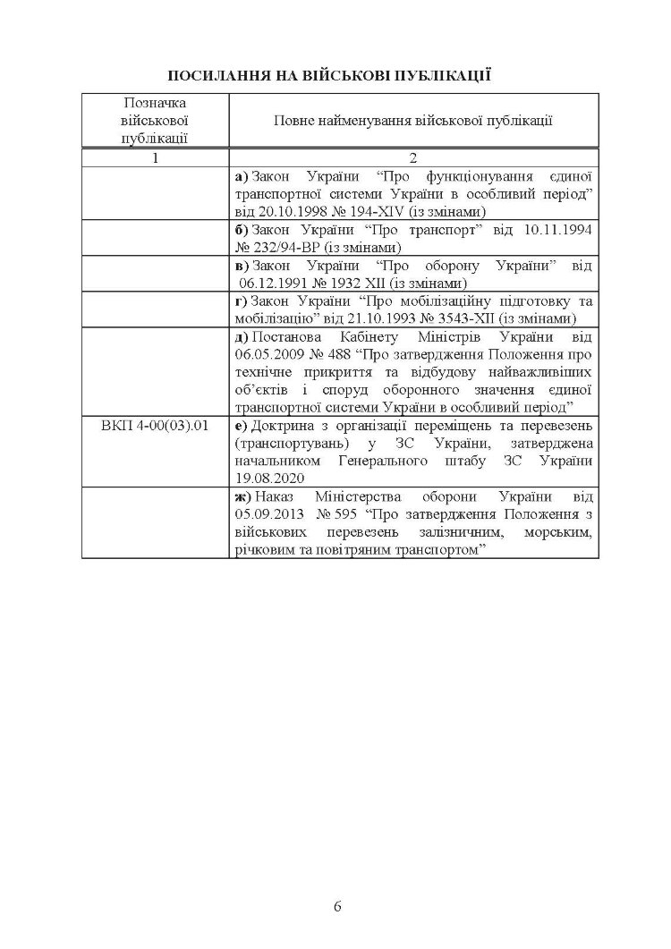 Бойовий статут Десантно-штурмових військ «Транспортні операції та військові перевезення»