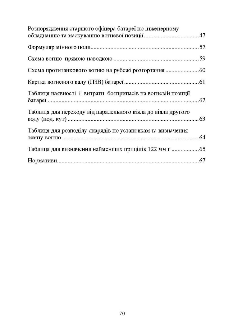 Посібник для практичної роботи старшого офіцера батареї артилерії
