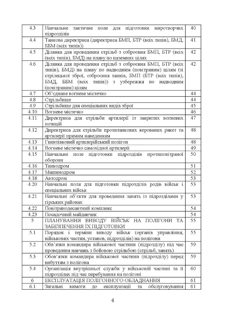 Положення зі служби загальновійськових (бригадних, військових частин, тимчасових) полігонів Десантно-штурмових військ ЗС України