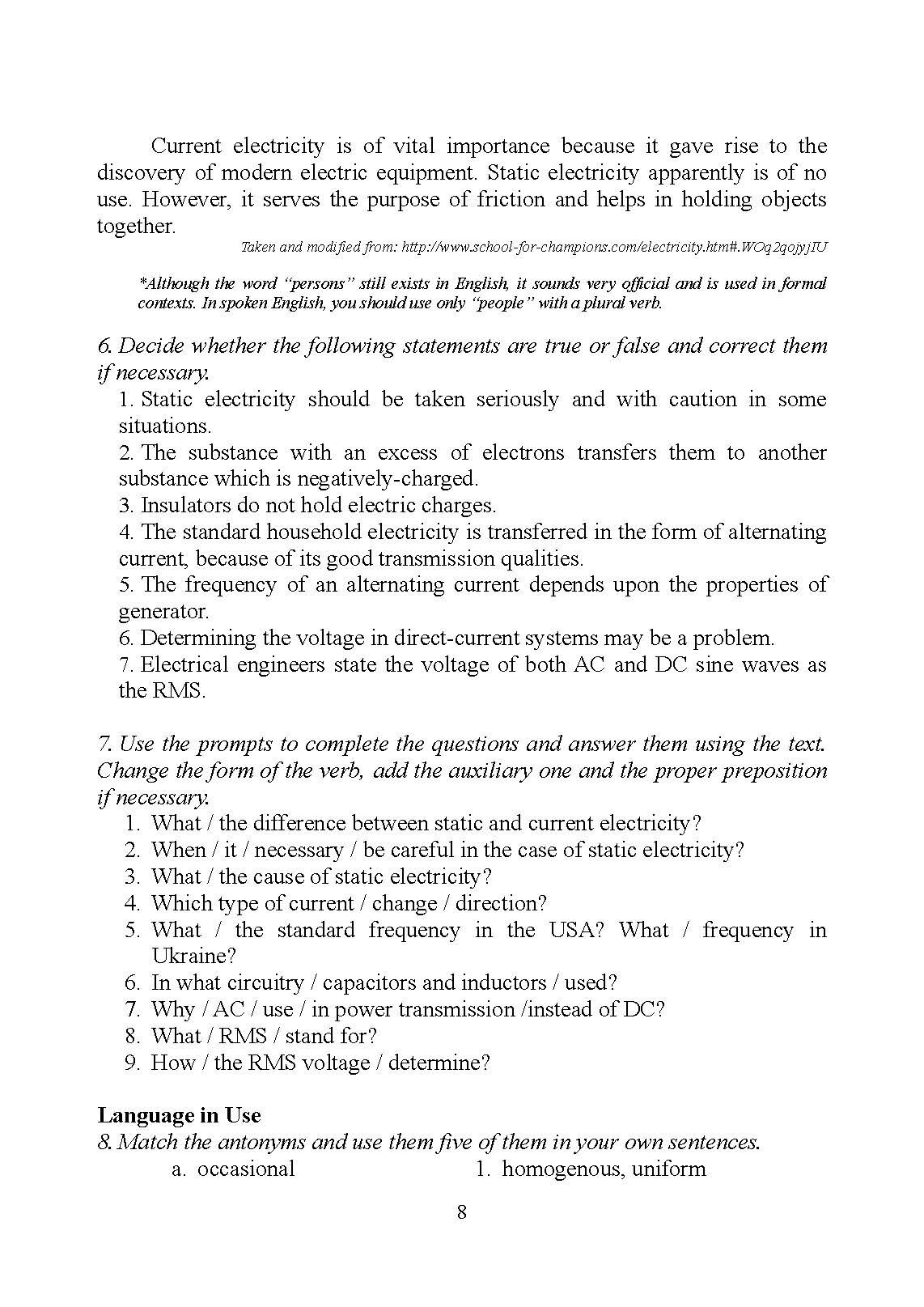 English for Electrical Engineers. Англійська мова для інженерів-електриків  (2020 год). Автор — Міхненко Г.Е.. 