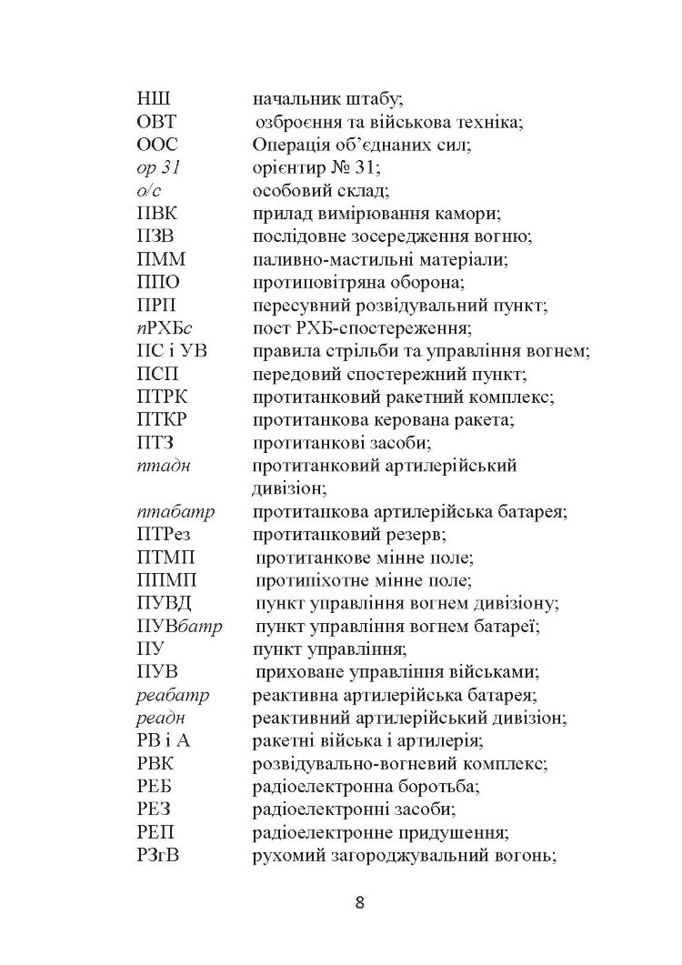 Основи бойового застосування артилерійської батареї