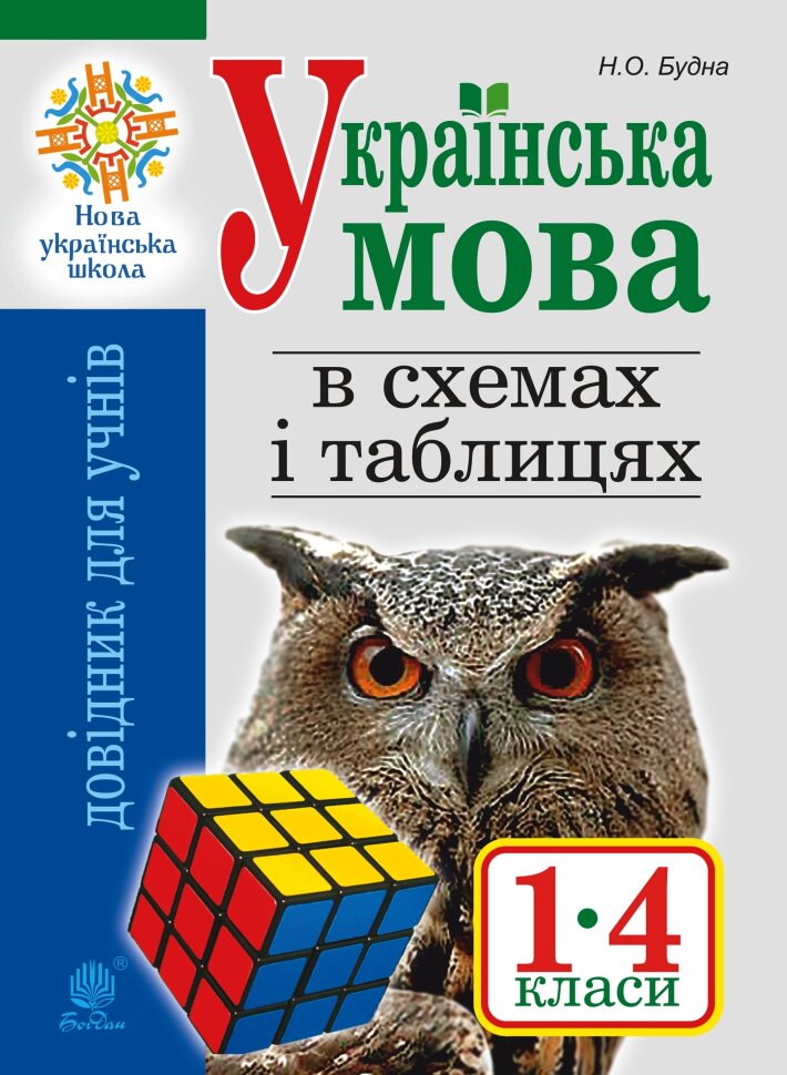 Українська мова в схемах і таблицях. Довідник учня 1-4 кл. Вид. 2-ге, переробл. та доп. НУШ. Автор — Наталія Будна