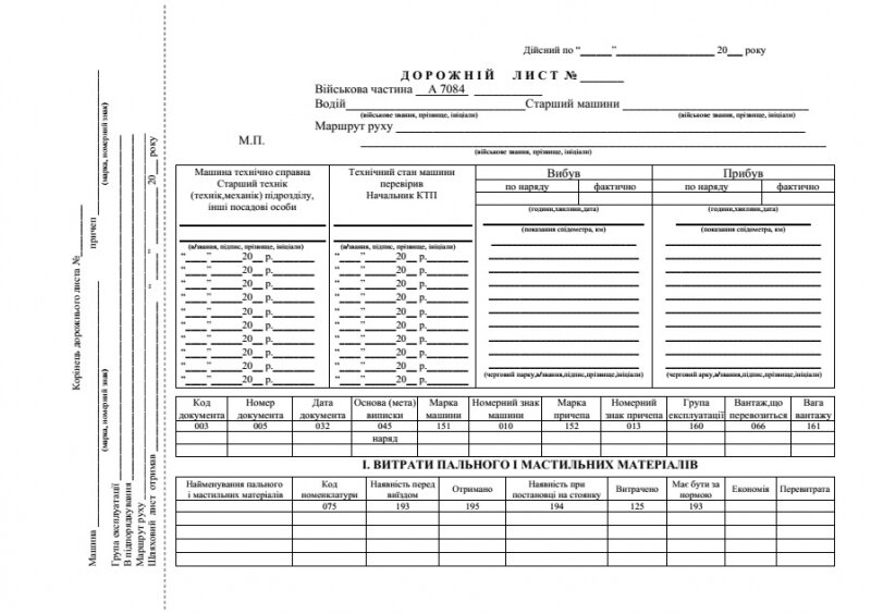 Дорожній лист