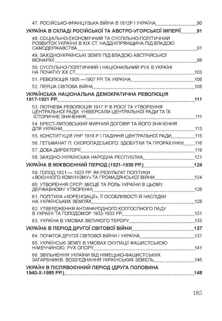 Історія України. Для підготовки до іспитів. Навчальний посібник (2021 год)