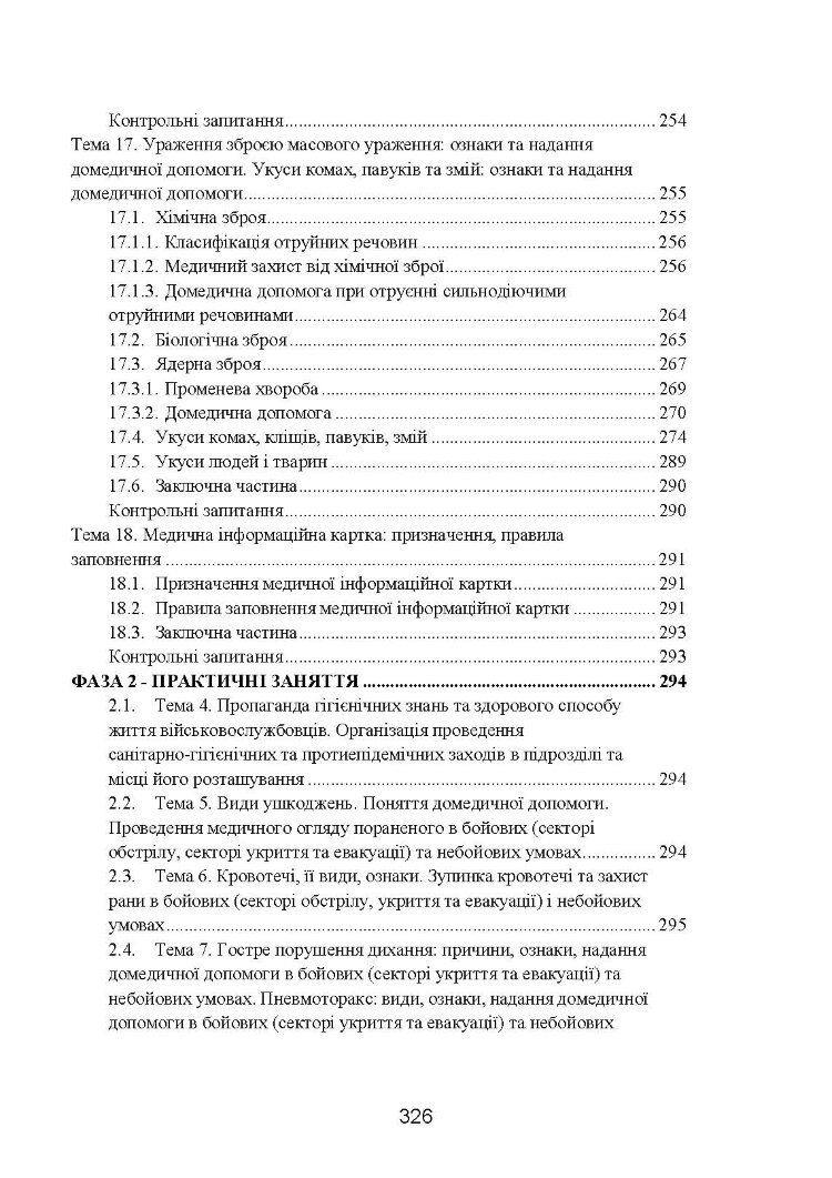 Фахова підготовка санітарного інструктора роти (батареї). Стандарт підготовки
