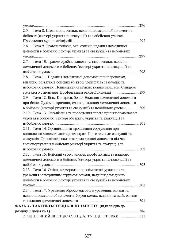 Фахова підготовка санітарного інструктора роти (батареї). Стандарт підготовки