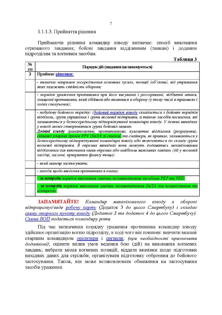 Індивідуальна підготовка (рівень командир та головний сержант загальновійськового взводу). Частина І  -  набуття оборонних спроможностей)