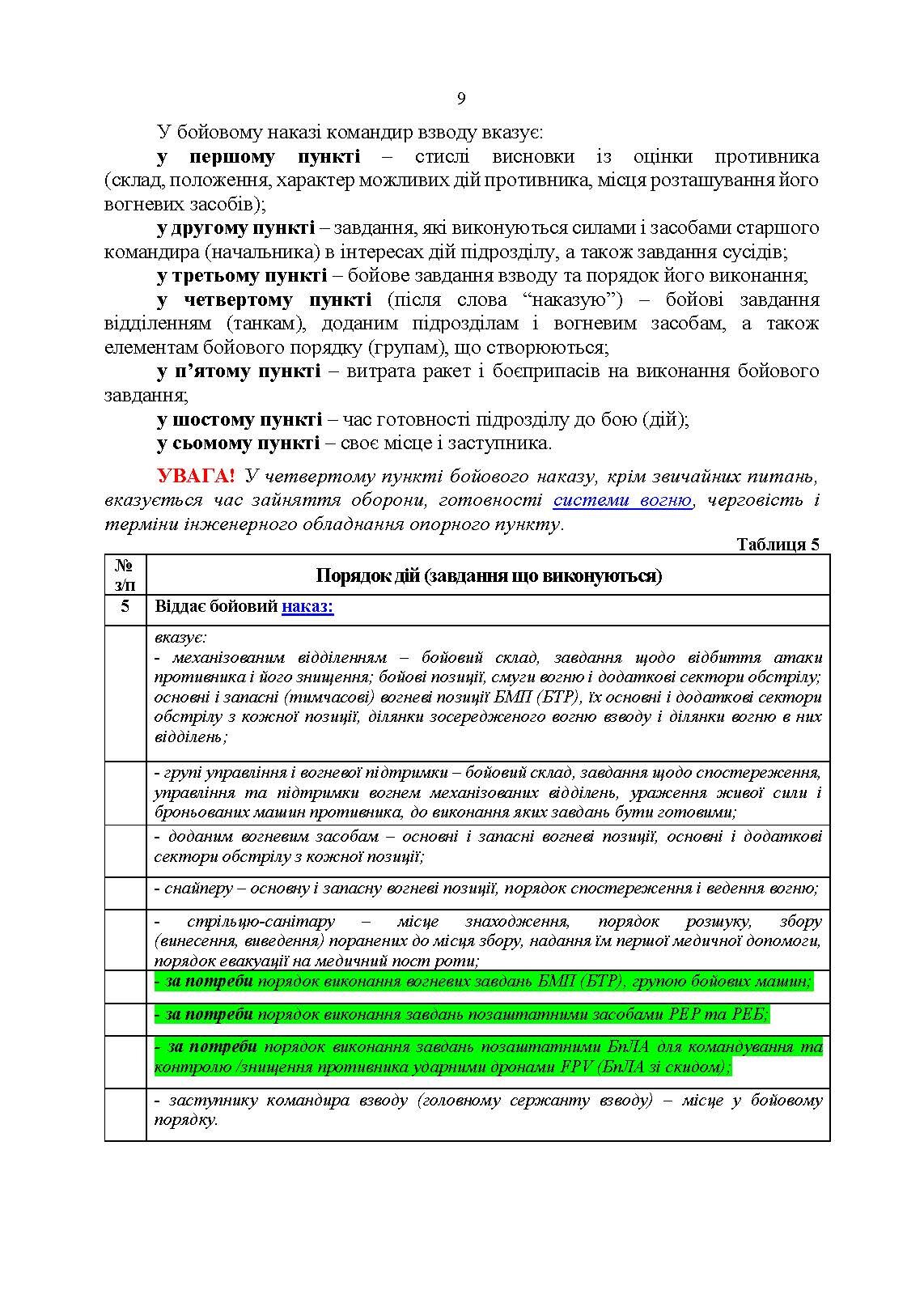Індивідуальна підготовка (рівень командир та головний сержант загальновійськового взводу). Частина І  -  набуття оборонних спроможностей). . 